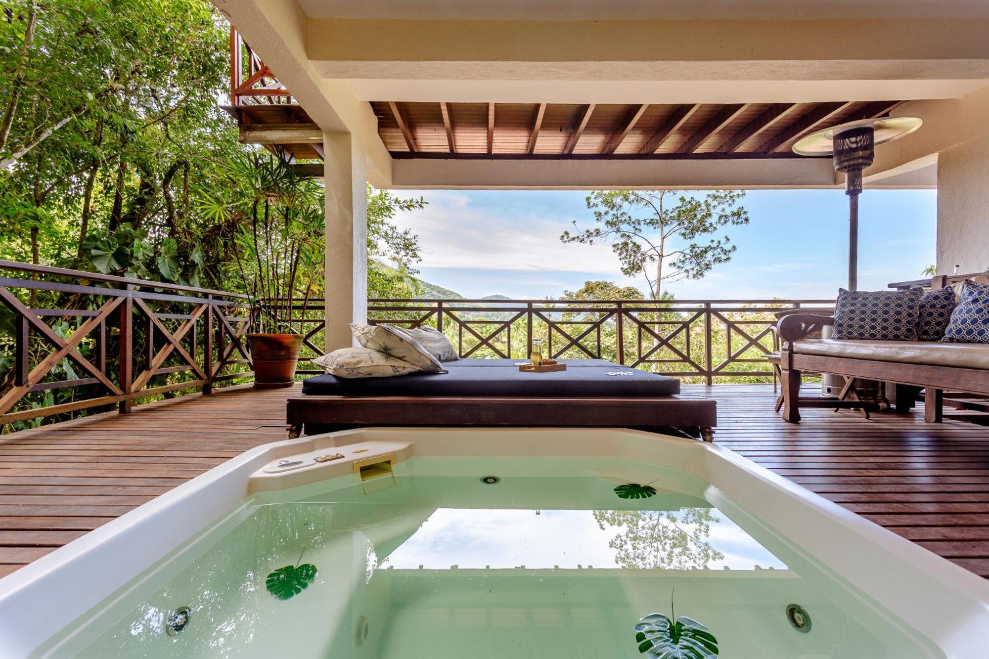 Casa Com Vista Incrivel E Jacuzzi | Brazilian Corner Villa Camburi  Bagian luar foto